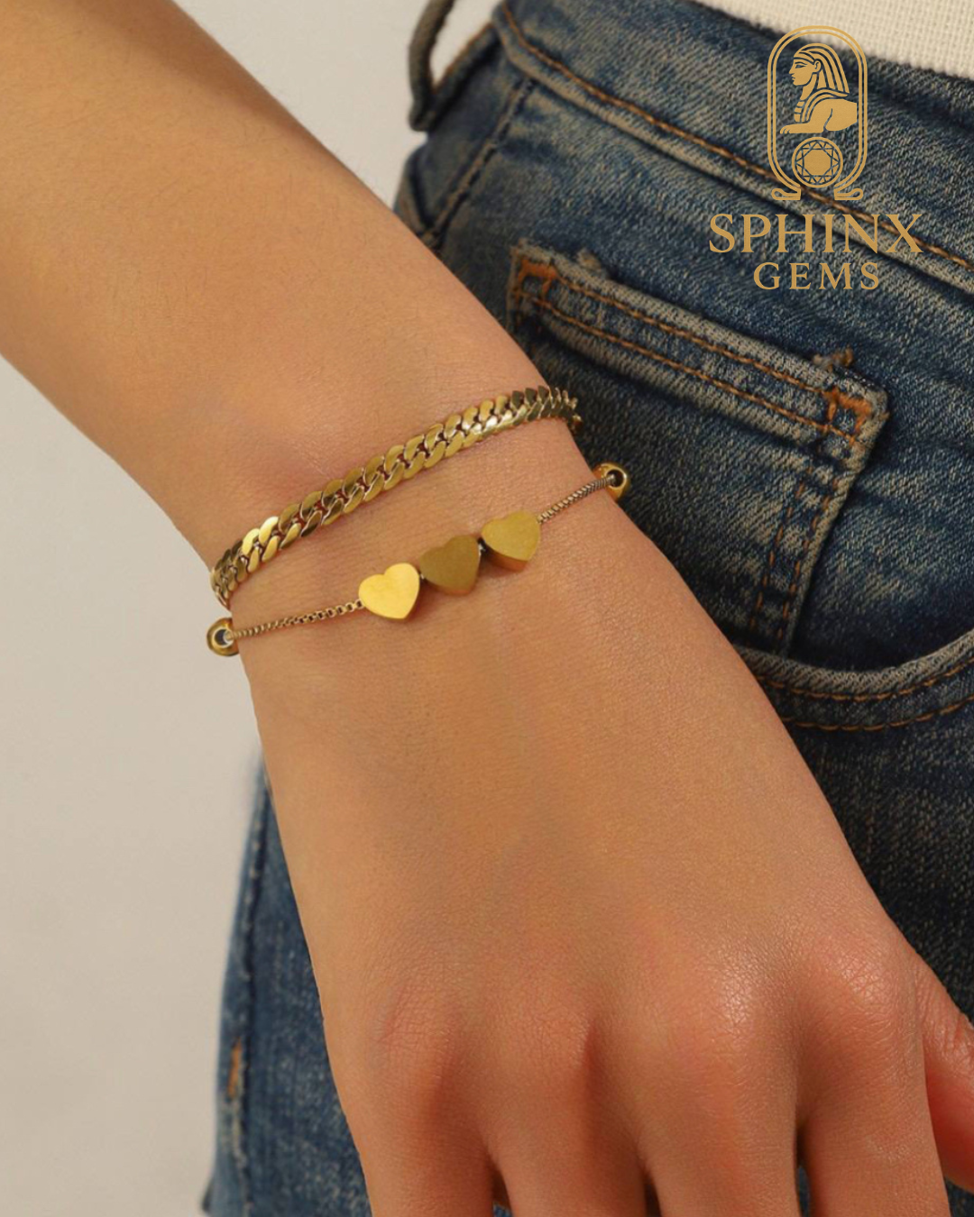 three hearts Bracelet