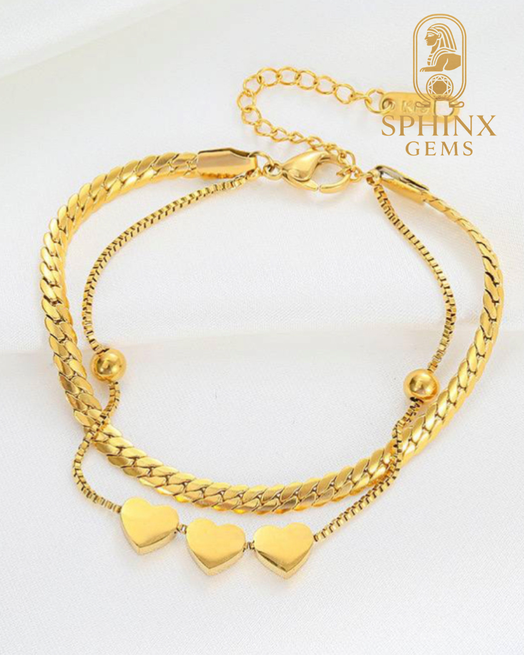 three hearts Bracelet