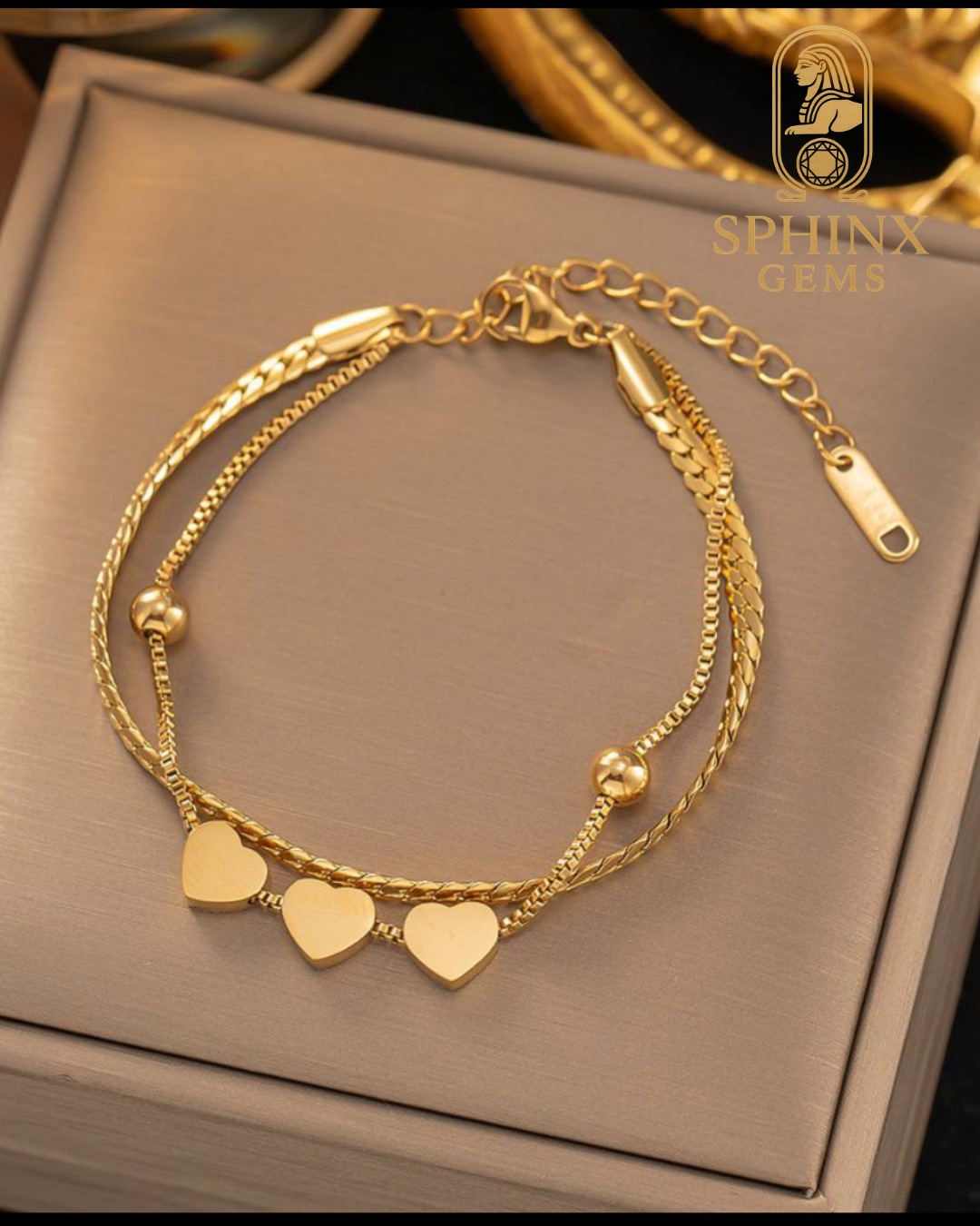 three hearts Bracelet