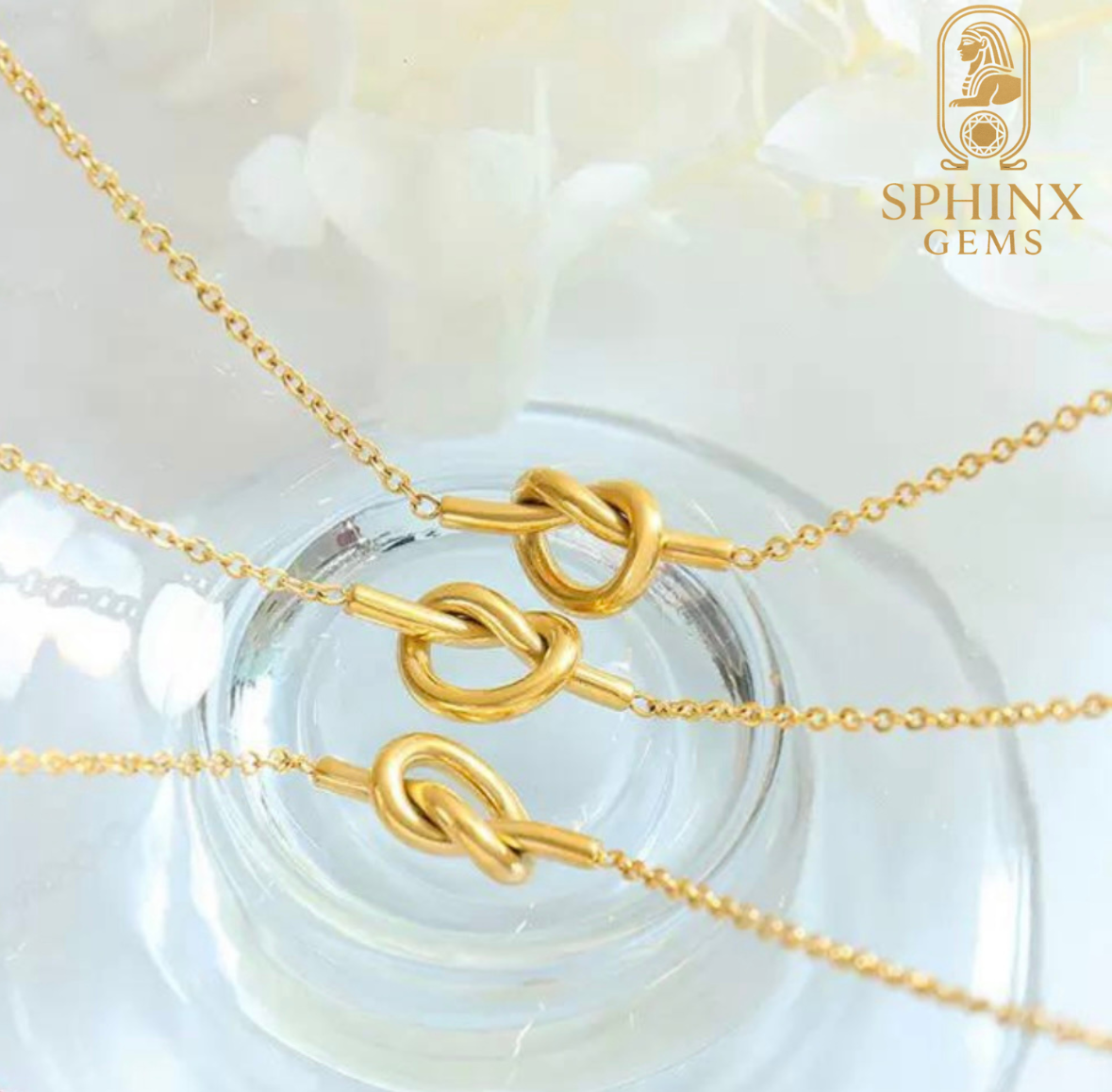 Golden Infinity Knot Necklace – Minimal Elegance Design